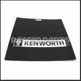 24x24 Kenworth White Bar Mudflap - Heavy Duty Truck Mud Flap