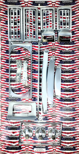 Complete Chrome Dash Kit for Kenworth - Interior Trim Package