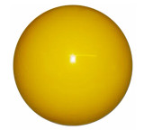 Solid Yellow Semi Truck Shift Knob - Heavy Duty Chrome Shifter