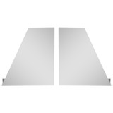 Chrome Shop Mafia 5" Stainless Sleeper Extension Panels Peterbilt