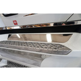 Chrome Shop Mafia 304 Stainless Steel Top Kick Panel Trim On Side Fairing For Peterbilt 579 Gen II 2022-Current Chrome Shop Mafia 304 Stainless Steel Top Kick Panel Trim On Side Fairing For Peterbilt 579 Gen II 2022-Current