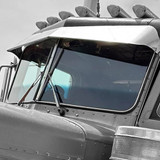 Chrome Shop Mafia 2 Piece Bus Windshield Glass For Peterbilt 359 1967-1987