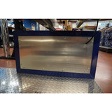 Chrome Shop Mafia 18 inch Stainless Steel Diamond Design Rear Center Light Panel W/ 4 Inch Round Holes Chrome Shop Mafia 18 inch Stainless Steel Diamond Design Rear Center Light Panel W/ 4 Inch Round Holes