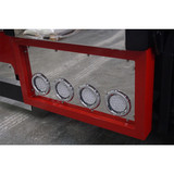 Chrome Shop Mafia 18 Inch Smooth Stainless Steel Rear Center Light Panel W/ 4 Inch Round Holes Chrome Shop Mafia 18 Inch Smooth Stainless Steel Rear Center Light Panel W/ 4 Inch Round Holes