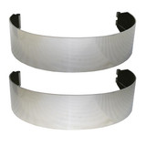 Chrome Shop Mafia Stainless Steel 6 Inch Wide X 54 Inch Tank Strap Kit For Peterbilt W/ 23 Inch Diameter Tanks
