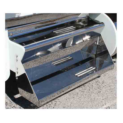 Kenworth W900B, W900L 2004-Older Battery Box Cover 45 Inch Stainless Steel by Chrome Shop Mafia Kenworth W900B, W900L 2004-Older Battery Box Cover 45 Inch Stainless Steel by Chrome Shop Mafia