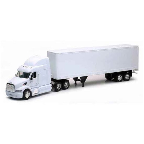 Chrome Shop Mafia 1/32 Scale White Peterbilt 387 White Long Hauler Die Cast Model