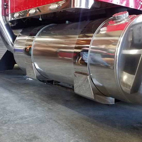 Chrome Shop Mafia Stainless Steel Fuel Tank J-Bracket Cover With T-Bolt Assembly For Kenworth Chrome Shop Mafia Stainless Steel Fuel Tank J-Bracket Cover With T-Bolt Assembly For Kenworth
