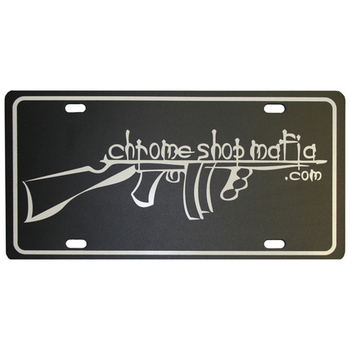 Chrome Shop Mafia Chrome Plastic Single License Plate Chrome Shop Mafia Chrome Plastic Single License Plate