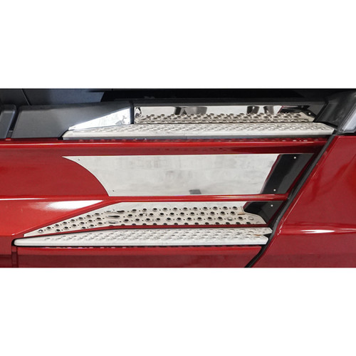 Chrome Shop Mafia 304 Stainless Steel Mid Kick Panel Trim On Side Fairing, 2 PC Set For Kenworth T680NG Chrome Shop Mafia 304 Stainless Steel Mid Kick Panel Trim On Side Fairing, 2 PC Set For Kenworth T680NG