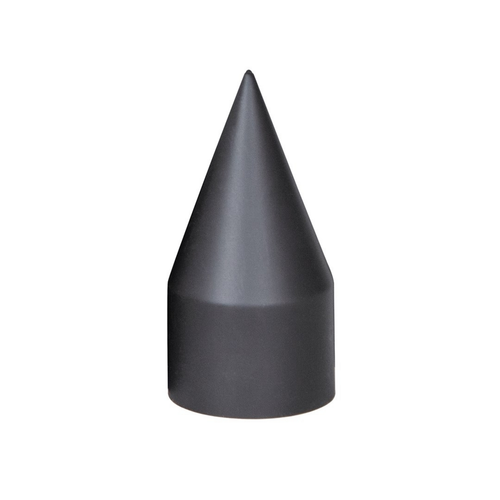 33mm x 4-1/8" Matte Black Spike Nut Covers - Thread-On