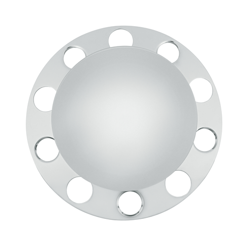 Chrome Dome Front Axle Cover 3PC Kit For Steel/Aluminum Wheel