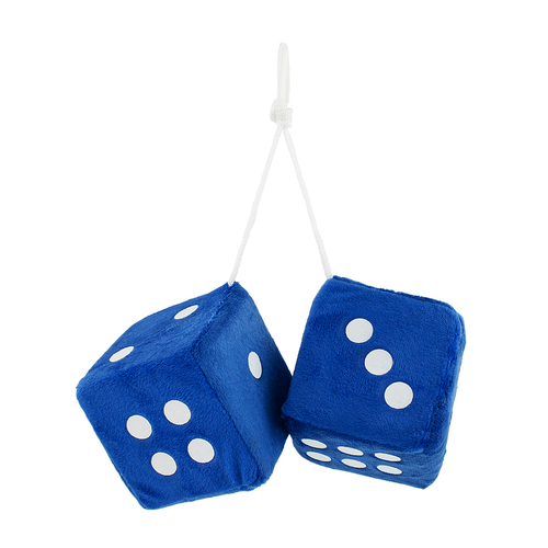 3" X 3" Classic Fuzzy Dice