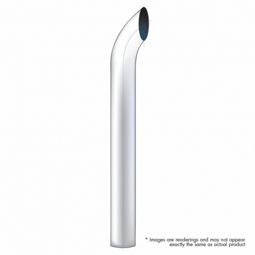 7" Curved Plain Bottom Exhaust