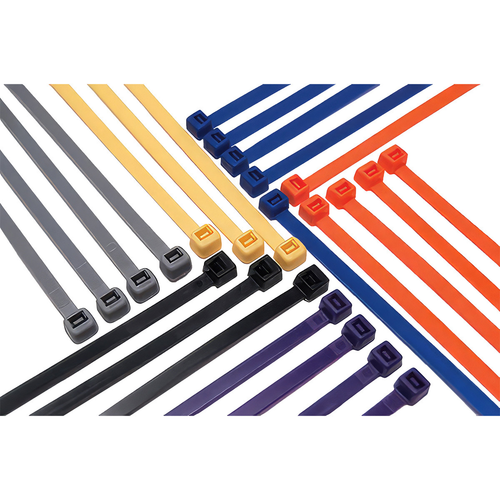 7.5" UV Black Nylon Cable Zip Ties 50 Lbs (14-Pack)