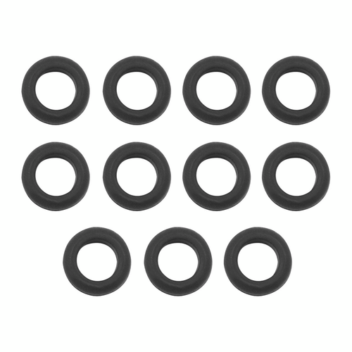 1/2" Mounting Hole Black Vinyl Grommet (11-Pack)