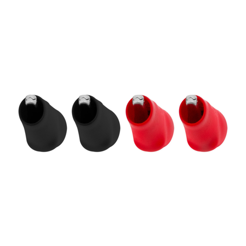1" 10 Amp Alligator Test Clips w/ Vinyl Boots, 2Red/2Black 2 Sets.