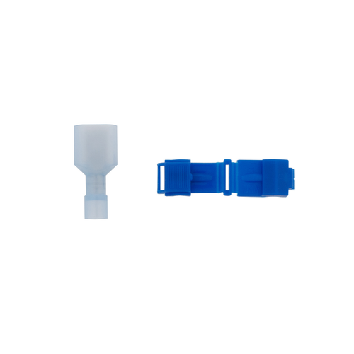 16-14 AWG .250 Tab FI Nylon M Disconnect w/ 16-14 AWG T-Tap Slice, 4/4 Pcs.