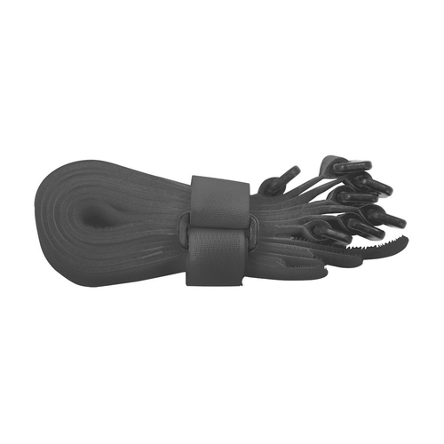 8" x 3/4" Color Hook & Loop Velcro Strip-Tie Fasteners with Buckle (8-Pack)
