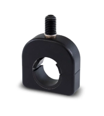 Billet Aluminum Black Powder-Coated Steering Wheel Spinner Clamp