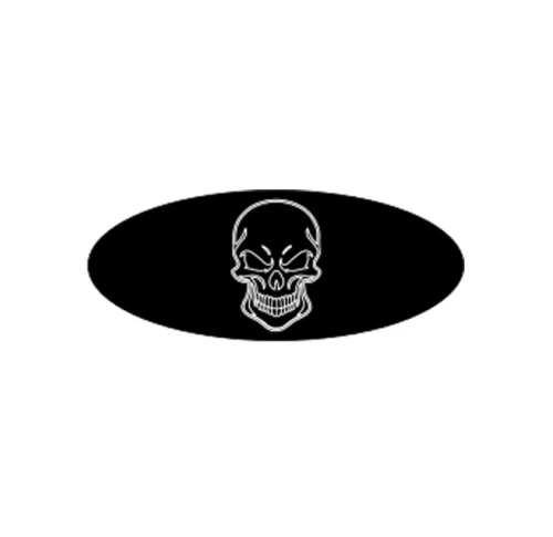 Skull Peterbilt Door Sill Logo Plate