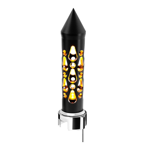 Thread-On Brooklyn Spike Gearshift Knob With LED 13/15/18 Speed Adapter