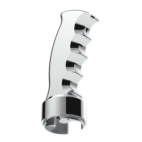 Thread-On Pistol Grip Gearshift Knob With Chrome 13/15/18 Speed Adapter