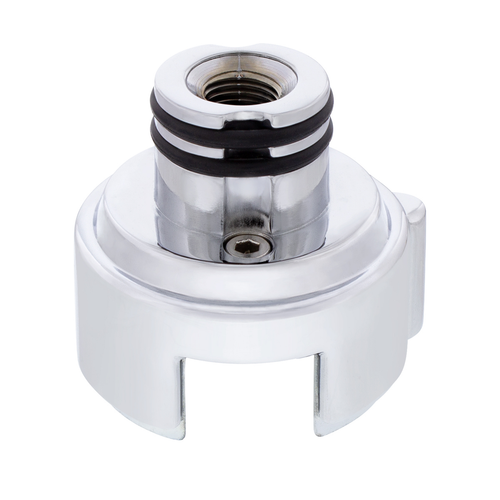 Gearshift Adapter W/LED Mount For Eaton-Fuller 13/15/18 Speed - Chrome/Vertical (Bulk)