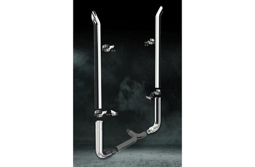 7 Inch Dia Boiler Maker Tip Exhaust Kit with 114 Inch Tall One Piece Top Pipe PB