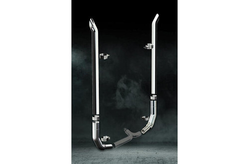7 Inch Dia Boilermaker Tip Exhaust Kit with 120 Inch Tall One Piece Top Pipe KW