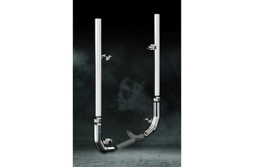 6 Inch Dia Stove Pipe Tip Exhaust Kit with 96 Inch Tall One Piece Top Pipe KW