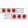 3-3/4" Bolt Pattern Deluxe Stainless Spring Loaded Light Bar With 6X 21 LED 4" GloLight (Pair)