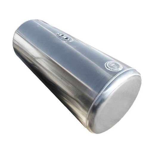 CSM Aluminum Fuel Tank 150 Gallon- 26 X 72 Inch- Rear Fill W/ Old Style Manifold With Aircraft Filler For Peterbilt
