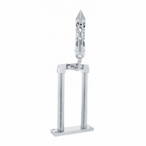 9" Chrome Air Horn Lever Set With Daytona Grip