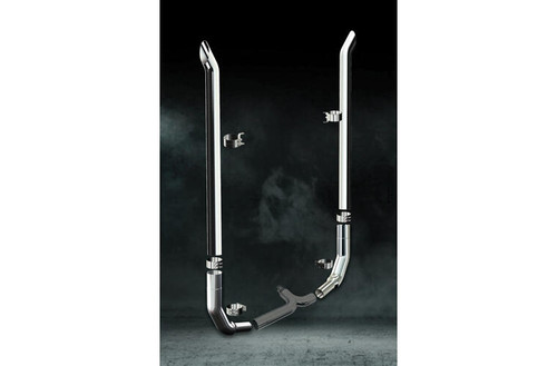 8 Inch Dia Boiler Maker Tip Exhaust Kit with 108 Inch Tall One Piece Top Pipe KW