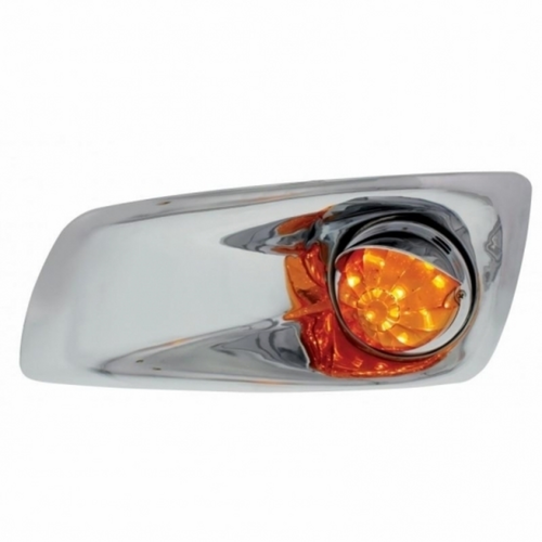 Fog Light Cover With 17 Amber LED Watermelon Light & Visor For 2007-17 KW T660