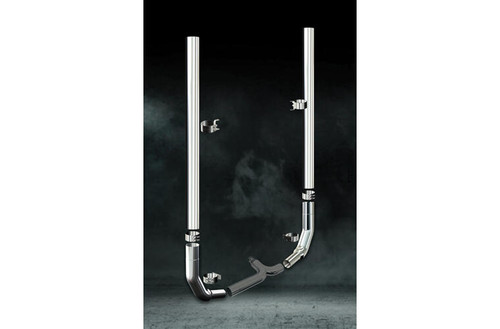 6 Inch Dia Stove Pipe Tip Exhaust Kit with 96 Inch Tall One Piece Top Pipe KW