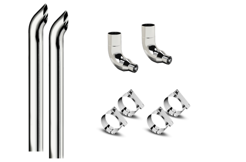 6 inch Diameter Hoosier Tip - 98 inch Long - Exhaust Kit for Freightliner