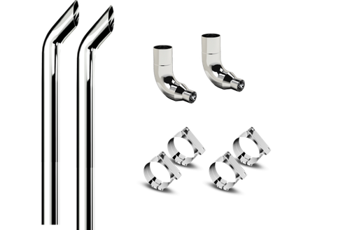 6 inch Diameter Cowboy Tip - 114 inch Long - Exhaust Kit for Freightliner