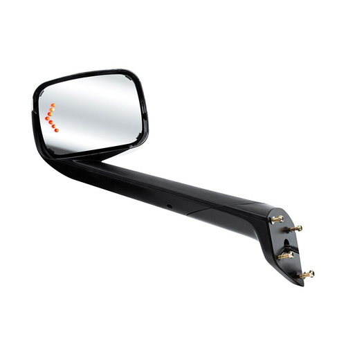 Hood Mirror Assembly W/LED Lights On Mirror Cover & Glass For 2018-2026 Freightliner Cascadia