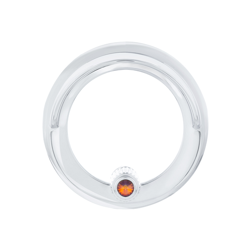 Clock Bezel With Visor & Color Crystal For Freightliner Century/Coronado/Columbia