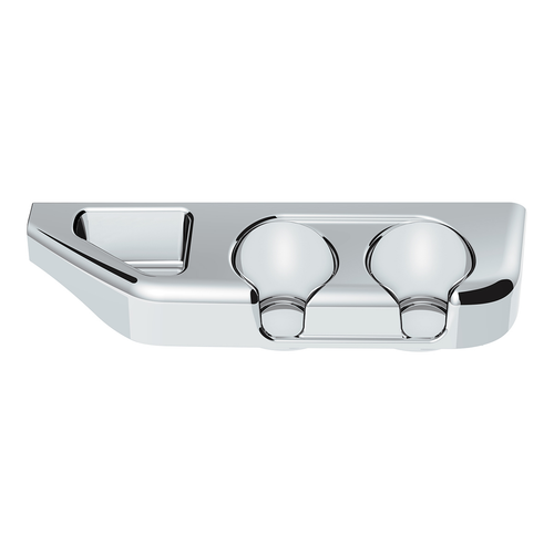 Chrome Center Cup Holder Panel For Freightliner Columbia (2003-2011) & Century/Coronado (2002-2010)