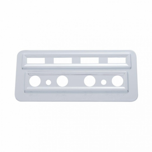 Chrome Plastic Light Switch & Indicator Trim For 2002-2005 Kenworth W900/T800/T600/T2000