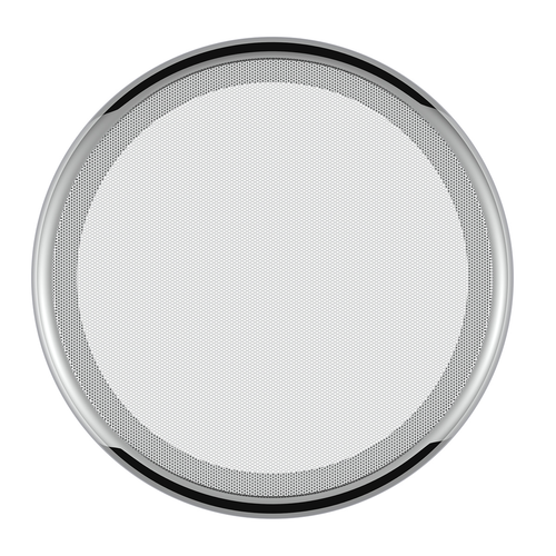 Chrome 7-1/4" Round Speaker Cover For Peterbilt 389 (2008+), 388 (2008-2014), 379/378/335/330 (1995-2000), Snap-On