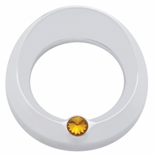 Signature Series Gauge Cover With Visor & Crystal For 3-3/4" DIA Speed/Tachometer Gauge