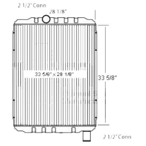 BESTfit Copper Brass Radiator For International 8600 TranStar, 9100I, 9200I, 9400I & 9900I