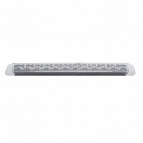 11 LED 17" Light Bar Only (Stop, Turn & Tail) - Red LED/Clear Lens