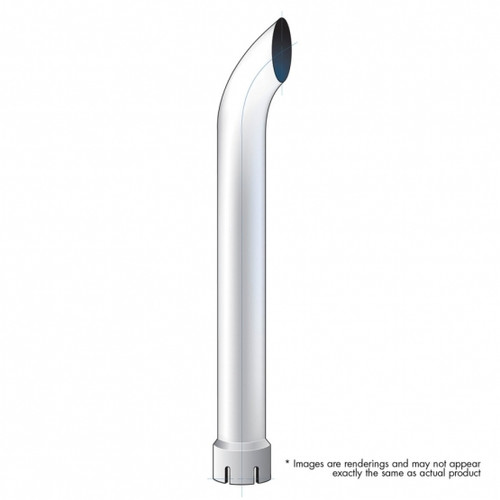 6" Curved Expanded/Slotted Bottom Exhaust - 48" L 6" Curved Expanded/Slotted Bottom Exhaust - 48" L