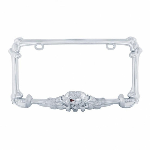 Pirate License Plate Frame - Chrome Pirate License Plate Frame - Chrome