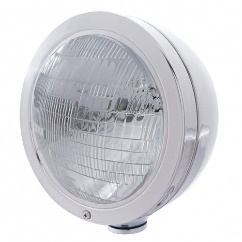 Stainless Steel "Bullet" Classic Headlight 6014 Bulb Stainless Steel "Bullet" Classic Headlight 6014 Bulb